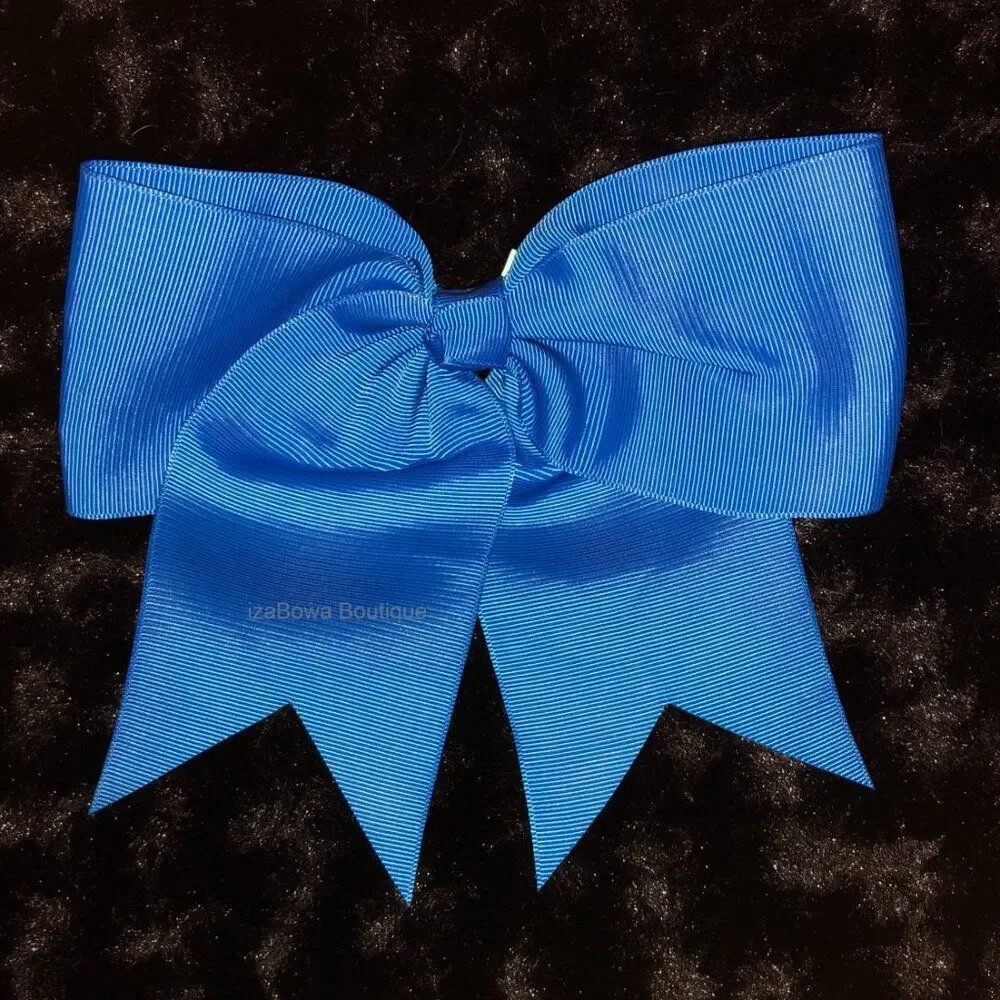 Royal Blue Solid Cheer Bow  5B2337  Handmade NWT Boutique